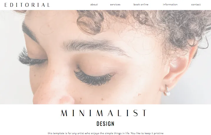 The Editorial template.