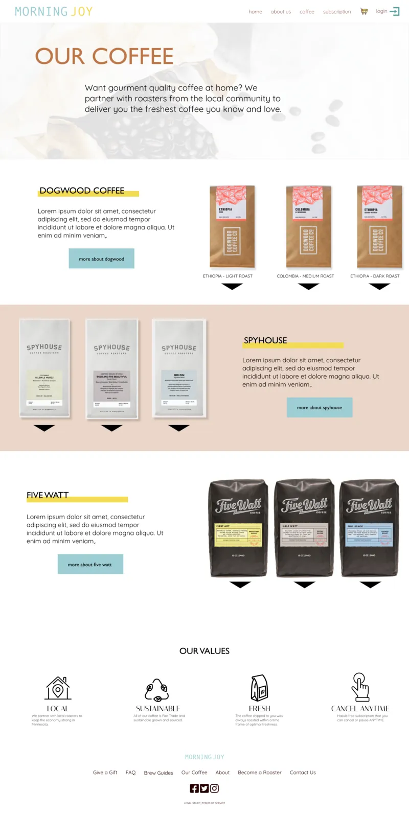 Our coffee.