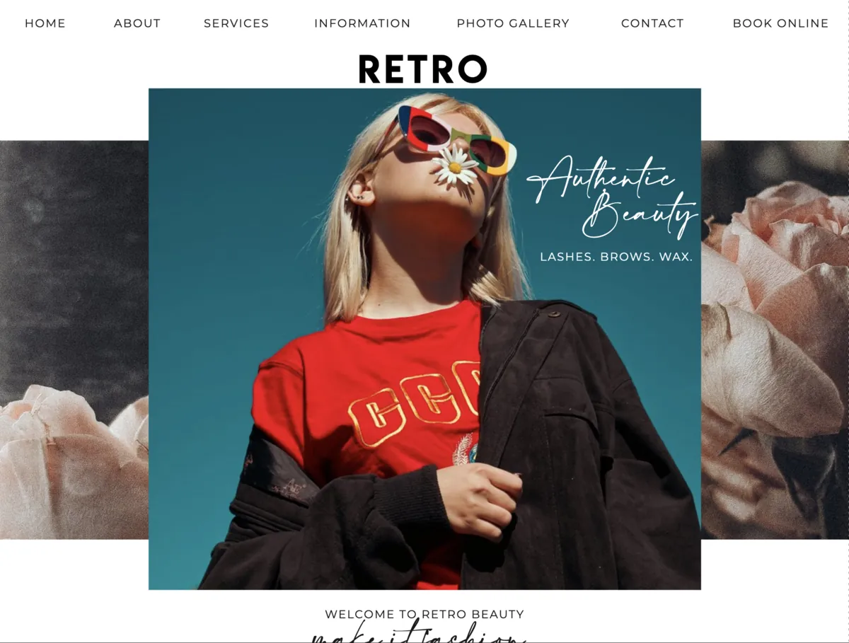 A template home page.