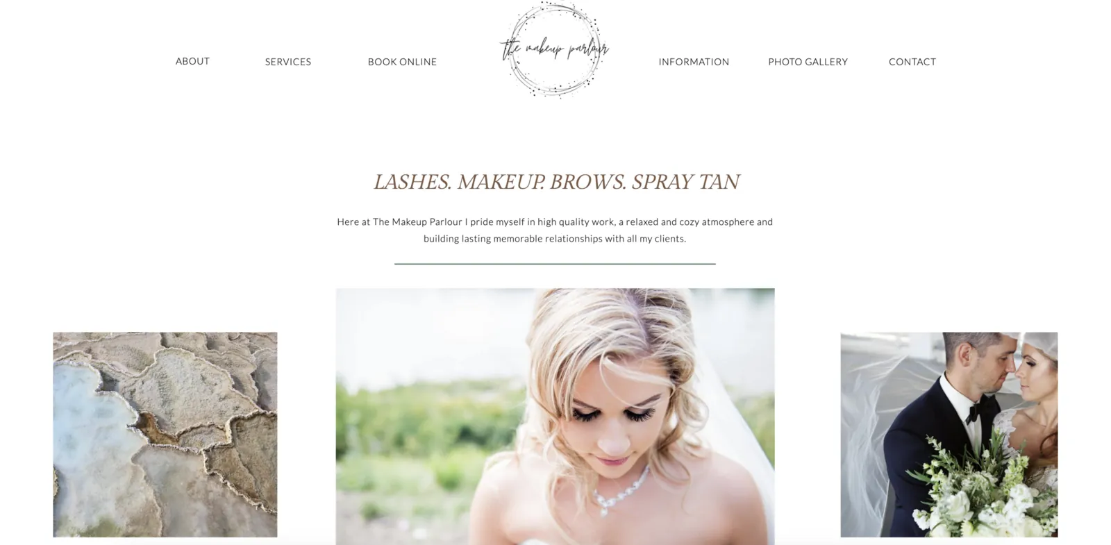 A template booking page.